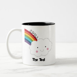 De thee morsen tweekleurige koffiemok