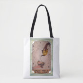  De Thee Tarot Witchy Kettle & Teacup Tote Bag (Voorkant)