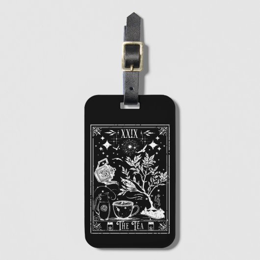 De Thee Tarotkaart Bagagelabel (Voorkant (verticaal))