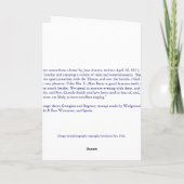 De Thee van de Partij van Jane Austen vormt Leeg Kaart (Achterkant)