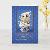 De Thee van de Partij van Jane Austen vormt Leeg Kaart (Gele Bloem)