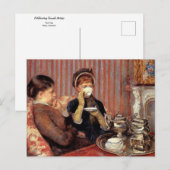 De thee van Mary Cassatt Briefkaart (Voorkant / Achterkant)
