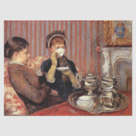 De thee van Mary Cassatt-weefselpapier Tissuepapier