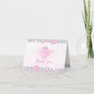 De thee voor het Baby shower van Twee Theepot Bedankkaart