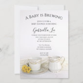 De theebeker met de Gele Dagen Baby is de Breedpoe Kaart (Voorkant)