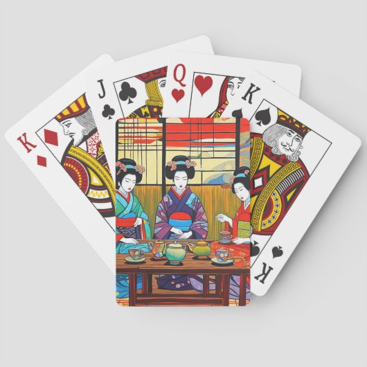 De Theedrinkers Pokerkaarten (Achterkant)