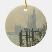 De Theems onder Westminster door Claude Monet Keramisch Ornament (Voorkant)
