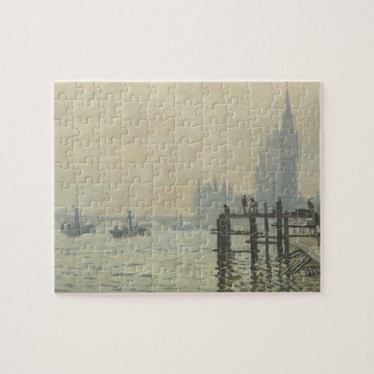 De Theems onder Westminster door Claude Monet Legpuzzel (Horizontaal)