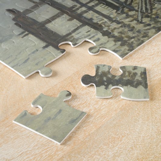 De Theems onder Westminster door Claude Monet Legpuzzel (Zijkant)