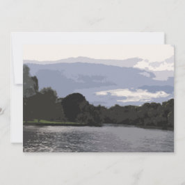 De Theems op het wenskaart Staines, blanco Bedankkaart