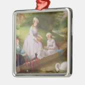 De Theems zwemmen Metalen Ornament (Links)