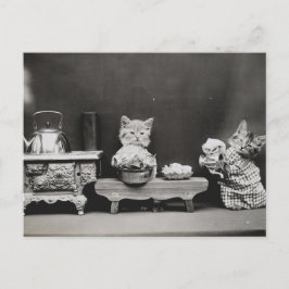 De theepot reinigen briefkaart