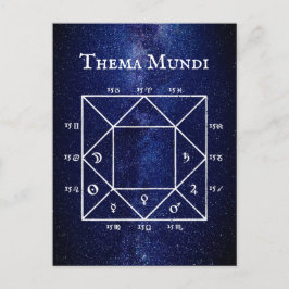 De Thema Mundi: 's werelds astrologische natuurkaa Briefkaart