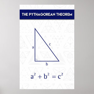 De Theorem van Pythagorea Poster