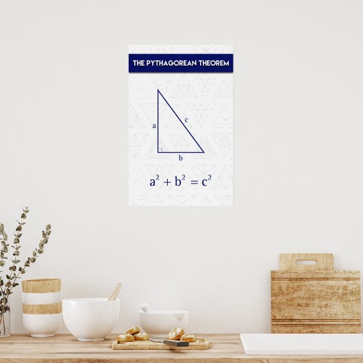 De Theorem van Pythagorea Poster (Keuken)