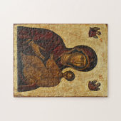 De Theotokos en het Christus Kind Byzantijns Icoon Legpuzzel (Horizontaal)