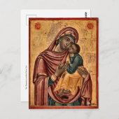 De Theotokos en het Christuskind-icoon Briefkaart (Voorkant / Achterkant)
