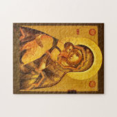 De Theotokos en het Christuskind Orthodoxe Icoon Legpuzzel (Horizontaal)
