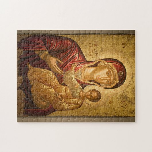 De Theotokos en het Kind Christus Legpuzzel (Horizontaal)