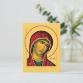 De Theotokos (Maagd Maria) Orthodox icoon Briefkaart (Staand voorkant)