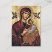 De Theotokos Orthodoxe Gebed Kaart Visitekaartje (Voorkant)
