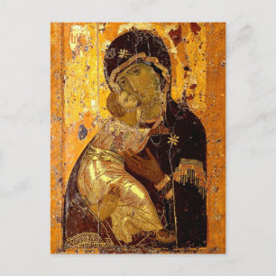 De Theotokos van Vladimir Icon Briefkaart