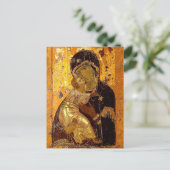 De Theotokos van Vladimir Icon Briefkaart (Staand voorkant)