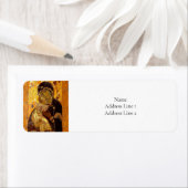 De Theotokos van Vladimir Orthodox Icoon Etiket (Insitu)
