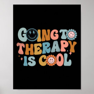 De therapie gaat naar de kool-retrofeminist poster