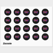 De therapie is kool ronde sticker (Vel)