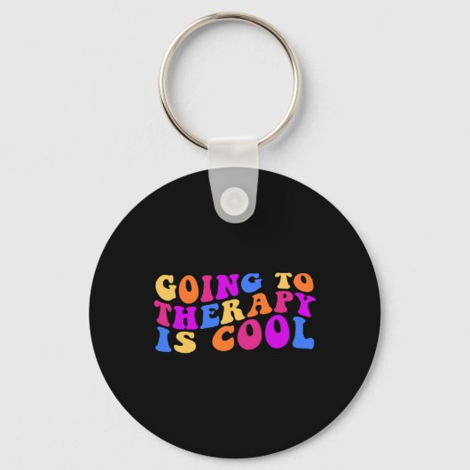 De therapie is kool sleutelhanger (Voorkant)