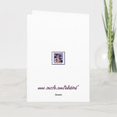 De therapie van de de vluchtspanning van de feestdagen kaart (Achterkant)