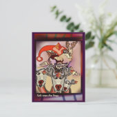 De therapie van de de vluchtspanning van de feestdagenkaart (Staand voorkant)