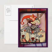 De therapie van de de vluchtspanning van de feestdagenkaart (Voorkant / Achterkant)