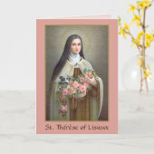 De Therese van Lisieux de Kleine Bloem (BJE 01) Kaart (Gele Bloem)