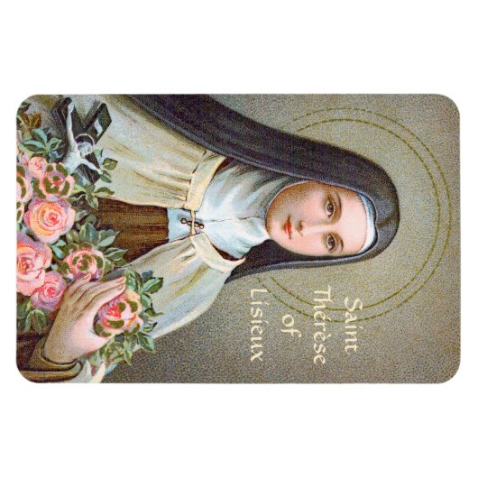 De Therese van Lisieux de Kleine Bloem (BJE 01) Magneet (Horizontaal)