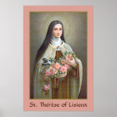 De Therese van Lisieux de Kleine Bloem (BJE 01) Poster (Voorkant)