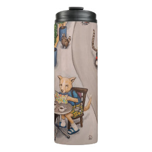 De thermische beker van het Paris Cafe