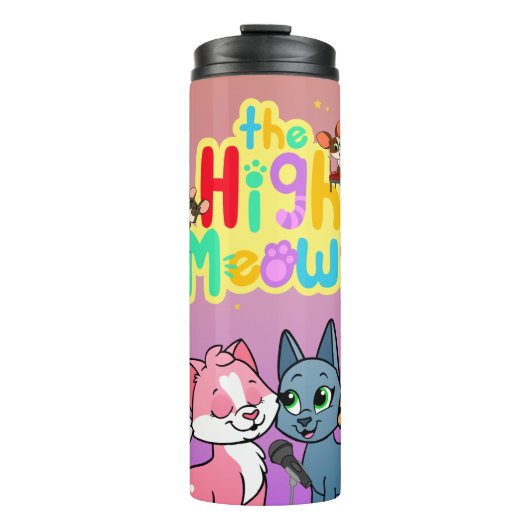 De thermische tumbler van de Hogere Meows Thermosbeker (Voorkant)