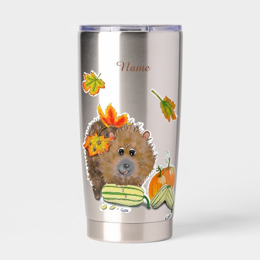 DE Thermobecher Herbst Igel Geïsoleerde Drinkbeker (Voorkant)