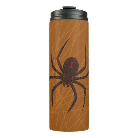 De thermoskan met spinnenweb thermosbeker (Voorkant)