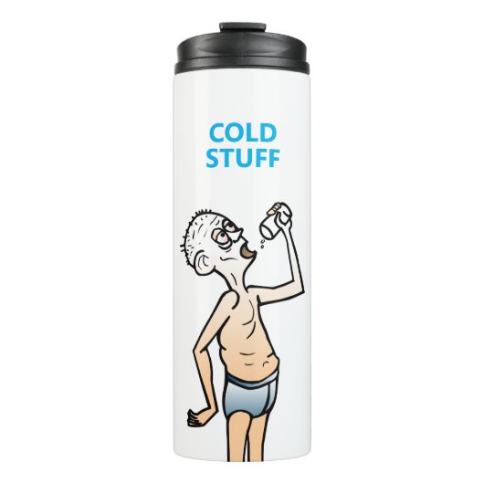 De Thirsty Man Thermal Tumbler Thermosbeker (Voorkant)