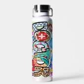 De Thor Copper vacuüm geïsoleerde fles van de arts (Achterkant)