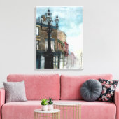 De Thornaby 5 lampen, Misty - CANVAS Afdruk (Insitu (Woonkamer))