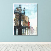 De Thornaby 5 lampen, Misty - CANVAS Afdruk (Insitu (Houten vloer))
