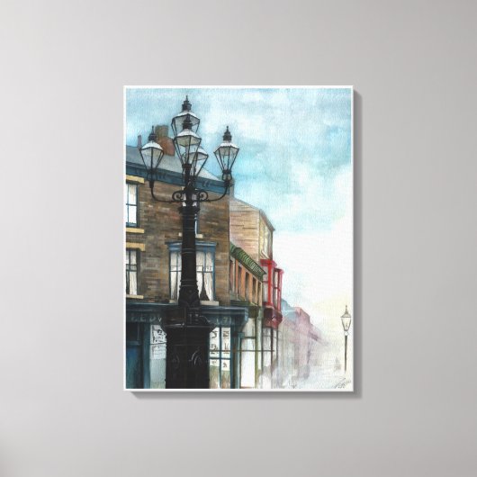 De Thornaby 5 lampen, Misty - CANVAS Afdruk (Voorkant)