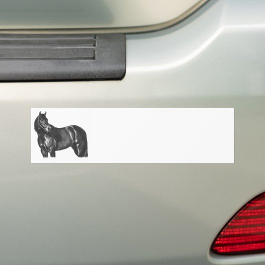 De Thoroughbred Bumpersticker (Op auto)