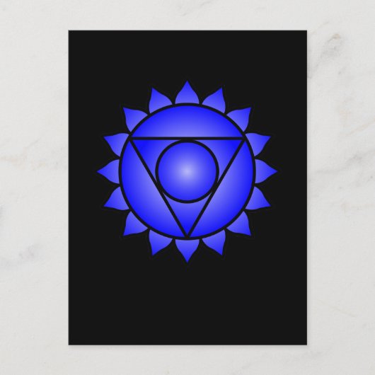 De Throat Chakra Briefkaart (Voorkant)