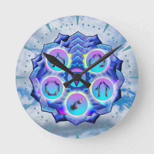 De Throat Chakra Ronde Klok (Voorkant)