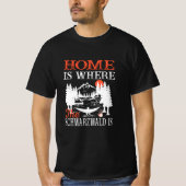 De thuis is waar de Schwarzwald is T-shirt (Voorkant)